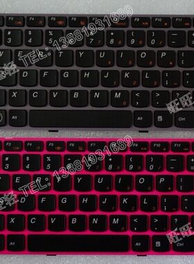 全新原装联想LENOVO Z470 Z475 Z370 笔记本键盘玫红粉灰浅紫浅灰