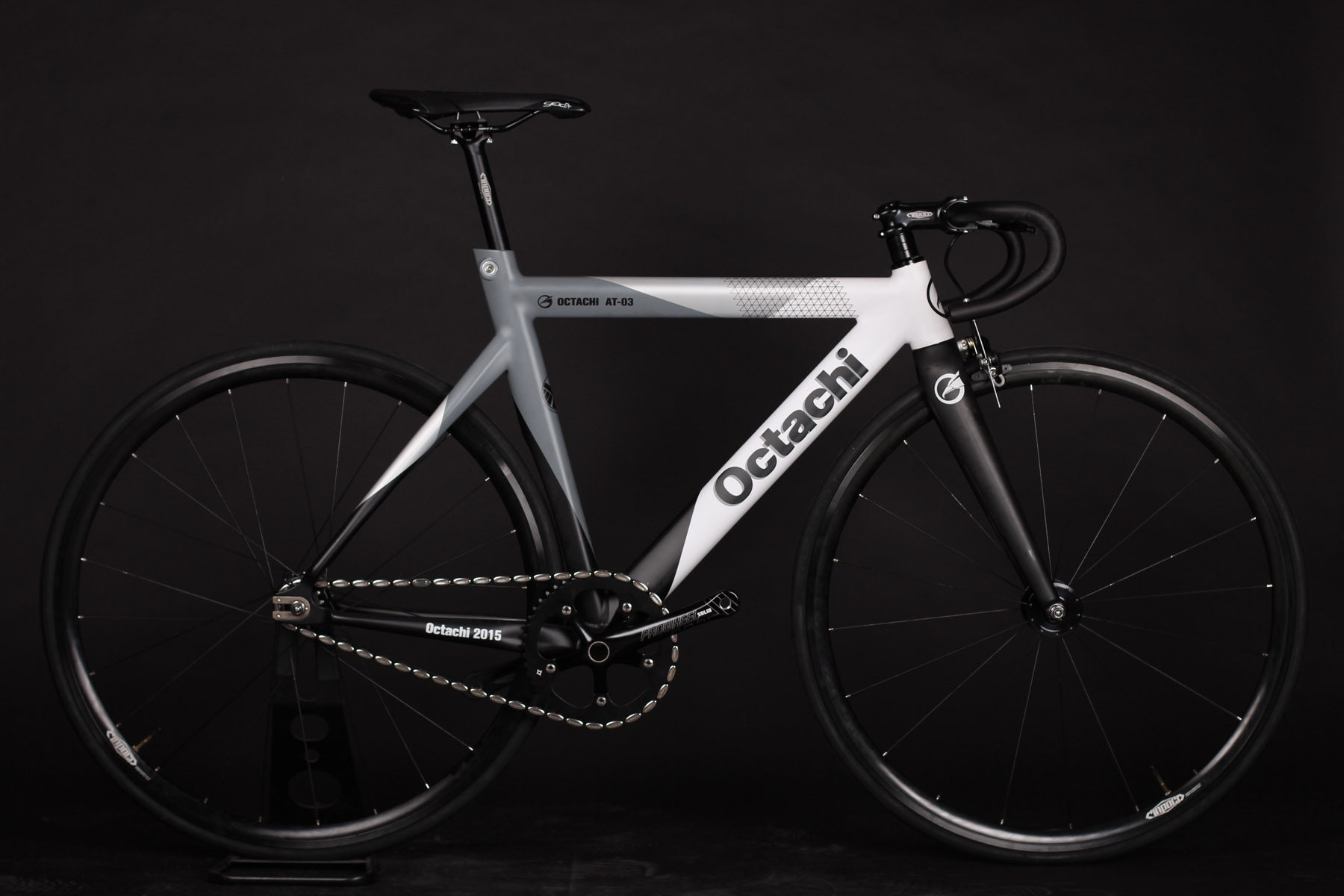 @BIKE FIXED GEAR OCTACHI AT-03单速场地死飞竞速男女款自行车