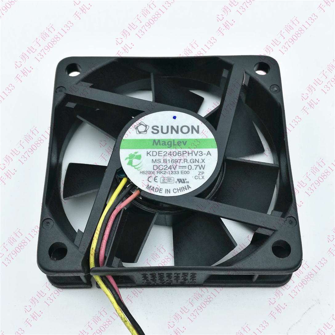 原装台湾建准SUNON KDE2406PHV3-A 6015 24V 0.7W 变频器散热风扇
