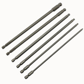 球头气动批嘴 4柄加长批头 六角风批咀 S2加硬球头内六角风批头