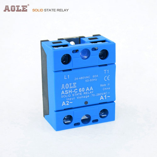 热卖小型交流固态继电器ASH-C 60AA单相AOLE220v380V交流SSR