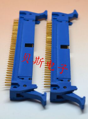 3A带销蓝色牛角 排针64P 治具配件 治具牛角 2.54mm间距 测试牛角
