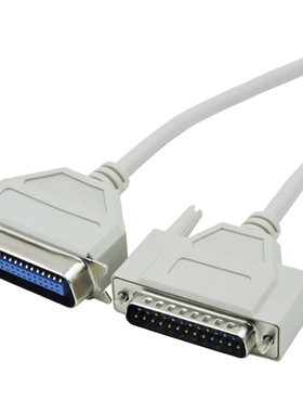 针式并口打印线 老式并口打印机线1.5米DB25/CN36公 25针36针10米