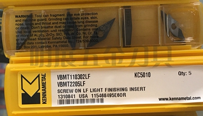 特价正品美国KENNAMETAL/肯纳VBMT110302/VBMT110304LF KC5010