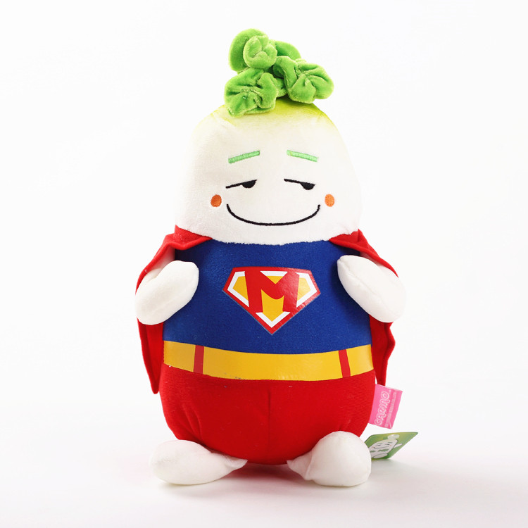 白萝卜叶子搞怪公仔毛绒玩具蔬菜可爱韩国恶搞笑超人玩偶创意礼物