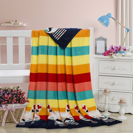 夏季珊瑚绒毯子空调毯薄法兰绒毯床单办公室午睡单人毛巾被沙发毯