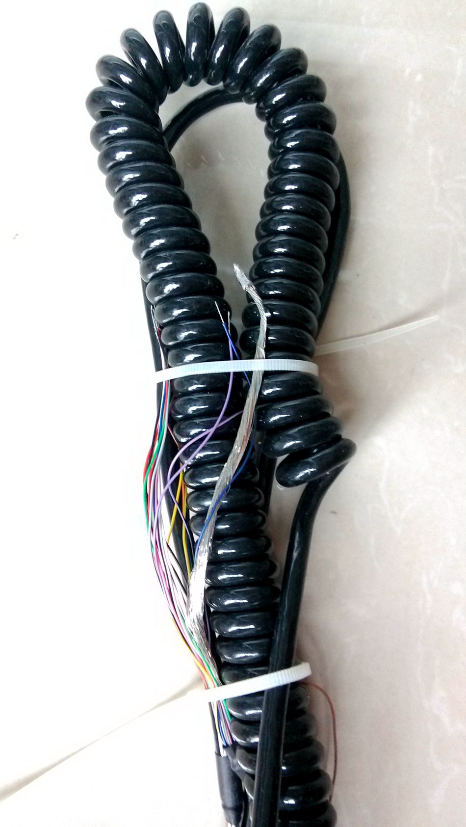 19芯21芯加工中心电子手轮弹簧线螺旋线手持单元脉手屏蔽电缆线