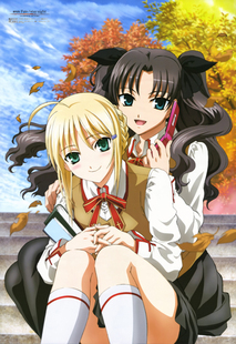 日本动漫海报 圣杯之战命运之夜Fate/stay night动漫装饰画D7543C
