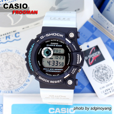 CASIO G-SHOCK FROGMAN GW-205K-2JR 第5届海豚鲸鱼环保 全新结束