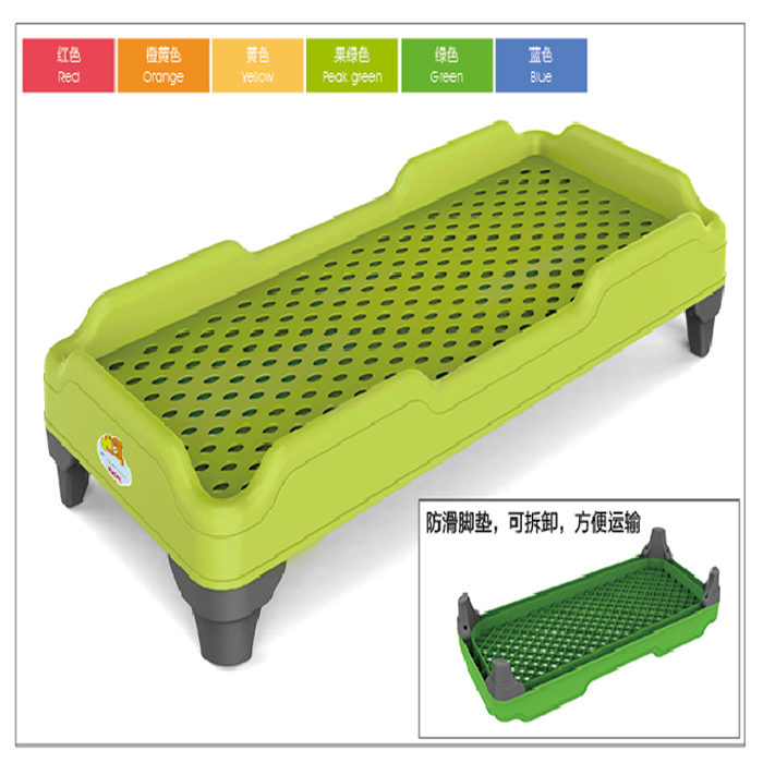 育才幼儿园儿童用塑料整体注塑床、塑料床、注塑床 YCZ-005