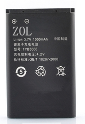 天语TYB5000电池 F6206 A1600 B2030C B2033C F6219 M610电池