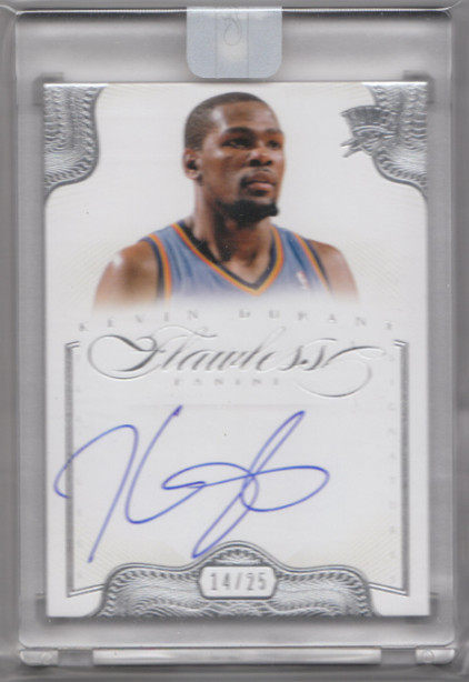 nba球星卡 panini 杜兰特 签名 元年手提亲笔签字卡限25 雷霆队