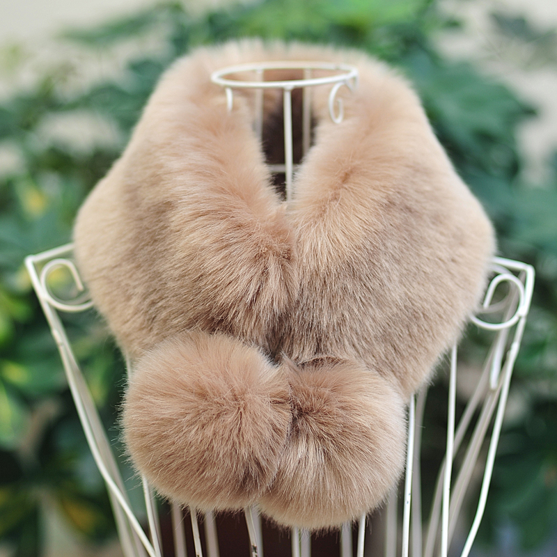 Winter new Korean imitation fur fur collar ball