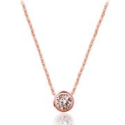 Titanium steel necklace pendant 18K rose gold color gold chain and short-chain accessory clavicle pendant jewelry