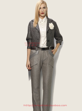 亏本清!ZOKO倬可儿专柜正品商务风薄呢女春秋OL西装短外套A0212