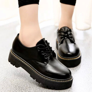 2015 susong thick platform shoes in winter new Canada down the original student shoes women England vintage women's shoes at the end of the tide