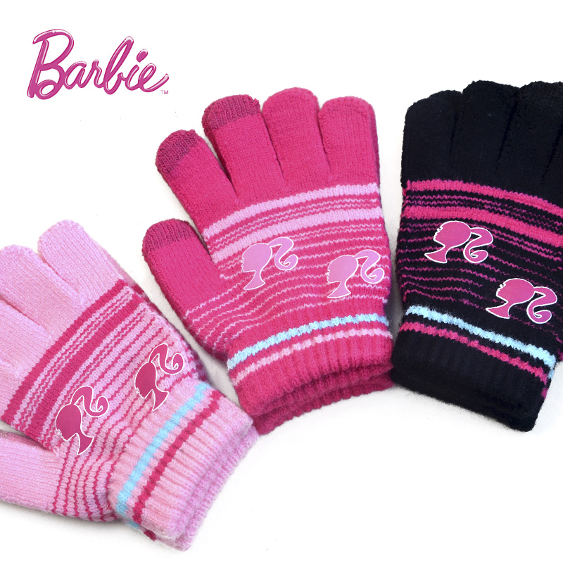Gants pour fille BARBIE en acrylique - Ref 2151283 Image 1