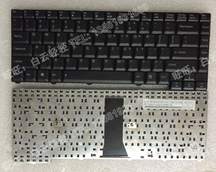 华硕 ASUS F2 F2J F3J F3 X53L X52S Z53笔记本键盘 28针