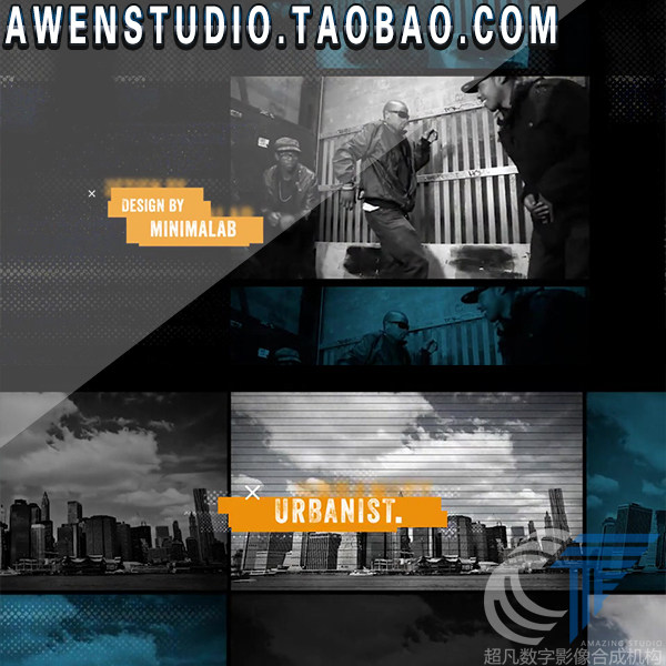 婚礼快剪动感快节奏宽银幕大都市城市宣传栏目包装视频动画AE模板