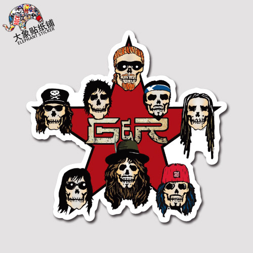 Guns N 'Roses slash Sticker Suitcase Stickers Rock music Sticker waterproof 3M Material stickersin the 3C Digital Accessories, Laptop Accessories , Personalized small notebook stickers  category - from Buy2taobao.com to provide professional Taobao agent buy service