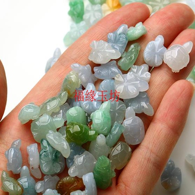 玉器散件冰糯种小乌龟diy饰品
