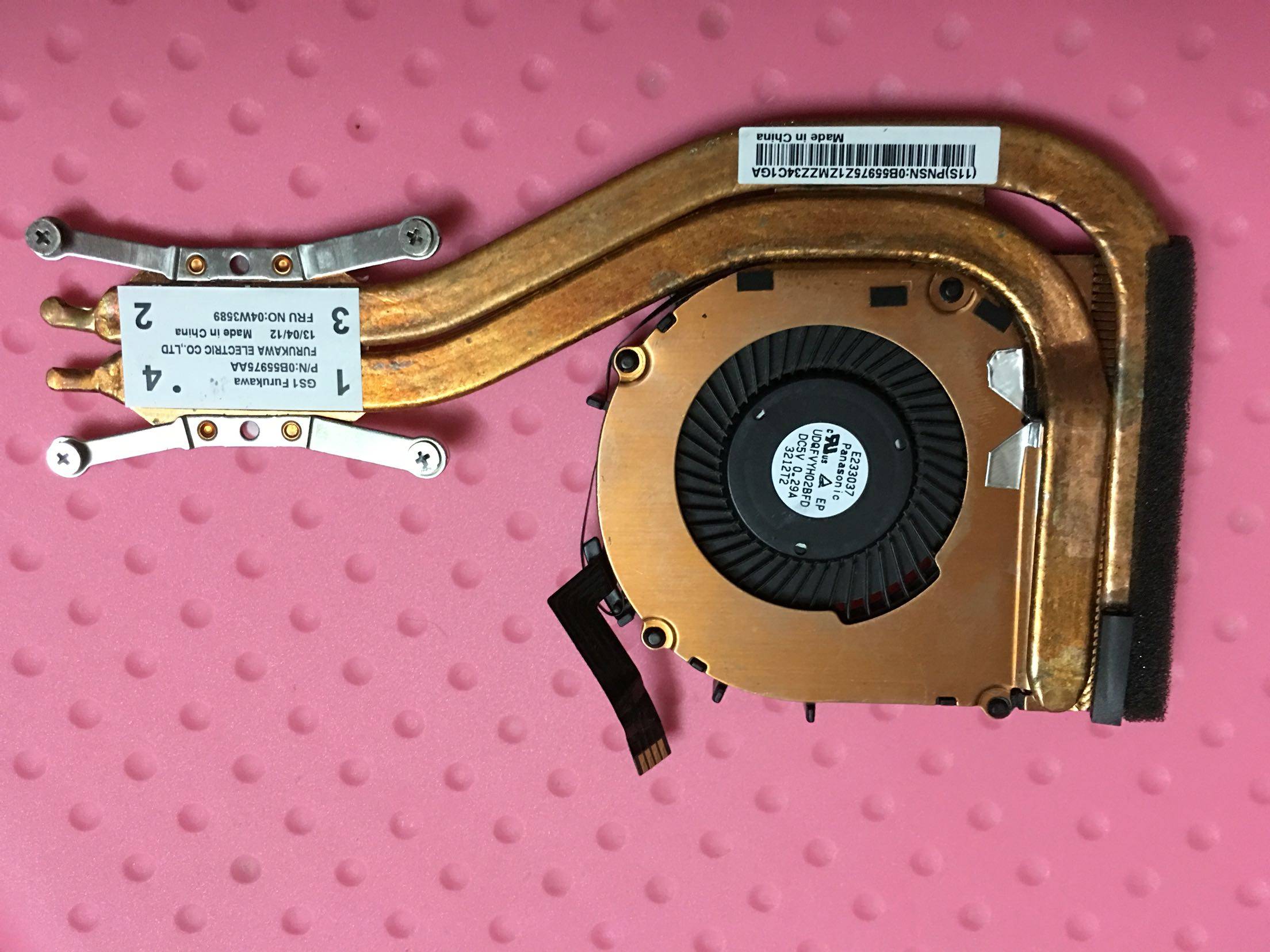 联想原装x1carbon3代风扇散热器