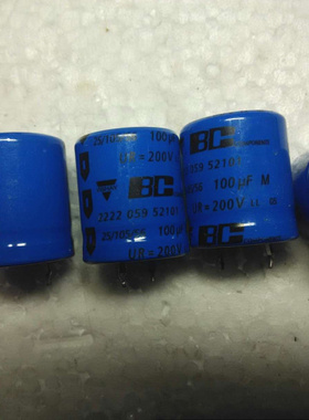 飞利浦 BC VISHA威世 059系列 LL长寿命 200V 100UF 高压发烧电容