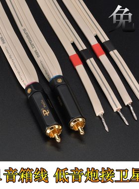 惠威M50W有源音箱M80W单RCA莲花头喇叭线2.1音箱怪兽线