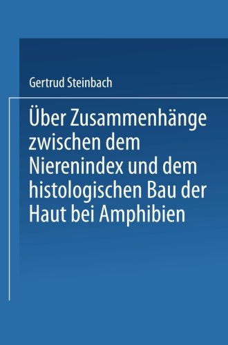 【预订】Uber Zusammenhange Zwischen Dem Nier...-封面