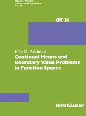 【预订】Continual Means and Boundary Value P...