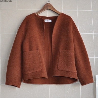 鸿思格短款外套鸿思格羊绒休闲