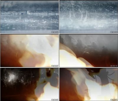 电闪雷鸣狂风暴雨中国古代战乱战争战火农民起义高清实拍视频素材