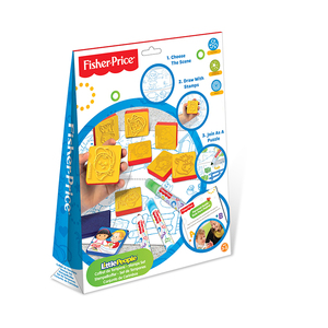 正品费雪 趣味印章 贴纸 印章 手绘画笔学画本早教益智玩具131003