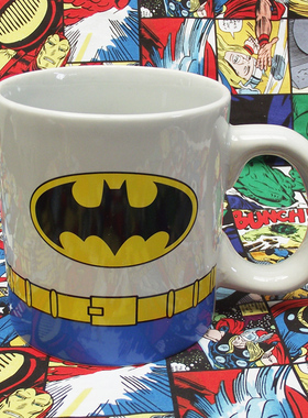 美国DC正义联盟蝙蝠侠batman老爷白色大容量个性马克杯收藏外贸杯