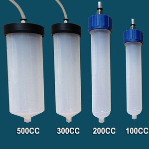 。100CC  200CC 300CC透明白色大点胶针筒+活塞+适配器/点胶机配
