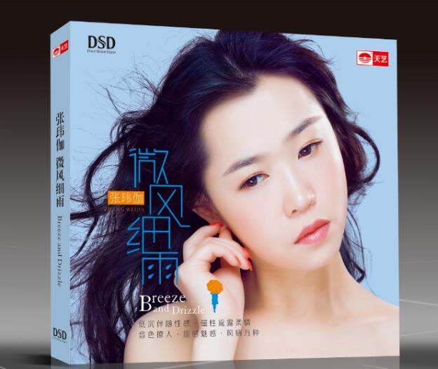 正版车载cd碟片 HiFi发烧试音碟cd 张玮伽 微风细雨 DSD 1CD