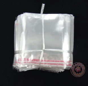 1000个价定制无卡头饰品OPP塑料袋3.5丝厚不干胶自粘透明包装袋