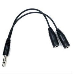 音频线3.5一分二线 3.5公转2母线电脑音箱音频1分2情侣声音传输线