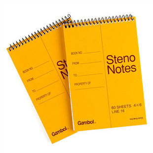 Gambol渡边S6090 A5记事本S4060 A6螺旋竖翻本线圈笔记本速记本