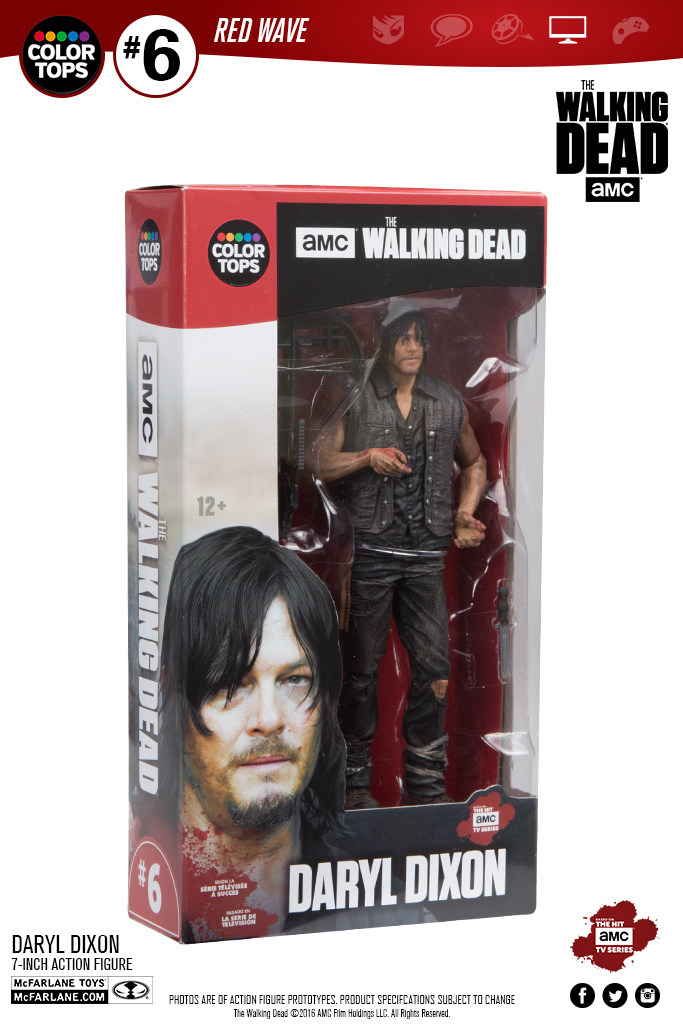 热血玩具模型手办 麦克法兰 行尸走肉 7寸 达里尔 弩哥弩男 人偶