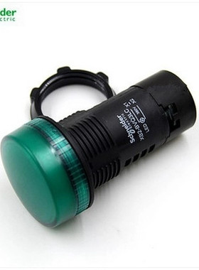 施耐德指示灯 XB2BVM3LC LED指示灯 交流220V 绿色 XB2-BVM3LC