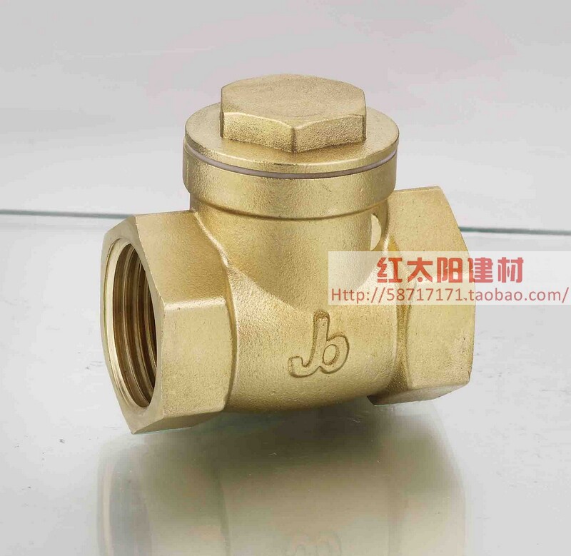 太阳能热水器配件 优质黄铜止回阀 单向阀 dn15 (4分) 逆止阀