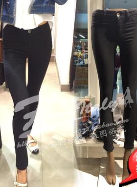 意大利calzedonia外穿打底裤黑色牛仔push up收腹提臀经典显瘦