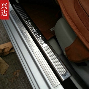 适用于2008-13款奔驰C180/200/260/280/300专用不锈钢内迎宾踏板