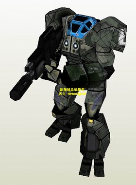 m 【新翔精品纸模型】命令与征服红色警戒   区域装甲兵模型