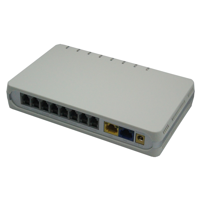 千兆网口语音网关深简8路电话