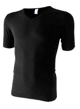 男子加肥加大纯色运动打底衫 篮球跑步健身弹性短袖体恤特价黑色