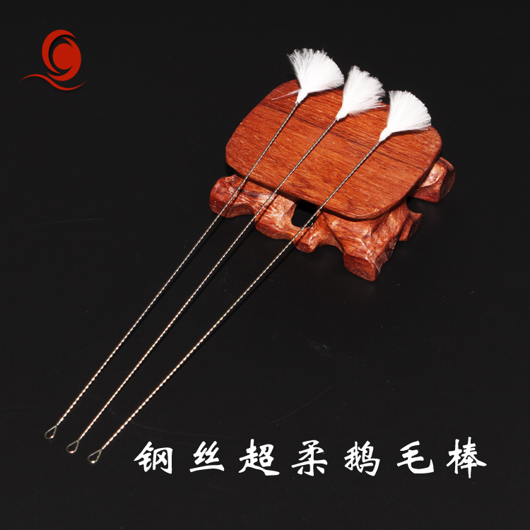 扬州专业手工采耳工具 钢丝超柔鹅毛棒 掏耳洁耳扫耳挖耳勺单根价