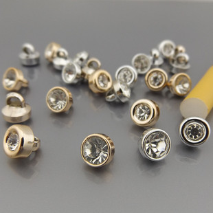 高档仿钻衬衣钮扣 时尚女士衬衫非金属钮扣 男士领口袖口扣子