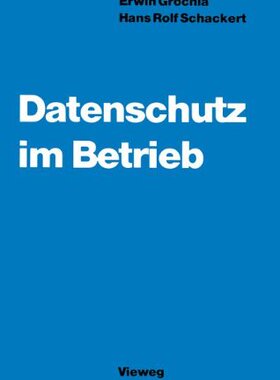 【预售】Datenschutz Im Betrieb: Organisation Und Wirts...